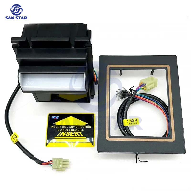 Arcade Vending Machine - TOP TB74 TB77 Bill Acceptorไม่มีกล่องDC12VสัญญาณชีพจรTableroเกมอาเขตเครื่องหยอดเหรียญตกปลาPinballอะไหล่