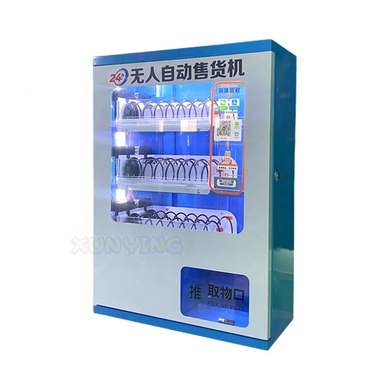 Vending Machine Qr Code - เครื่องจำหน่ายสินค้าอัตโนมัติขนาดเล็ก, เครื่องจำหน่ายขนมและเครื่องดื่ม, โครงสร้างโลหะ, รองรับบัตรเครดิต, เหรียญ, คิวอาร์โค้ด,