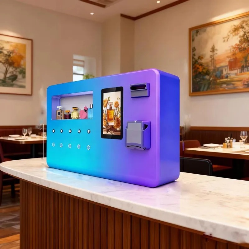 ตู้จำหน่ายน้ำหอมแบบตั้งโต๊ะขนา - Vending Machine Qr Code บทวิจารณ์และราคา