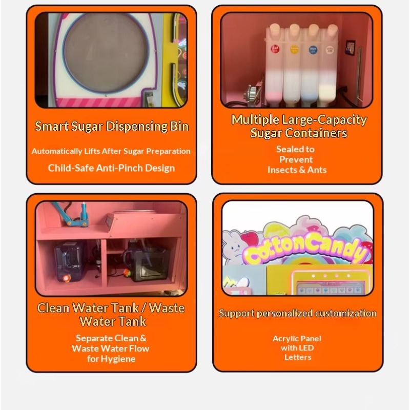 เครื่องทำสายไหมอัตโนมัติขนาดให - Candy Vending Machine บทวิจารณ์และราคา